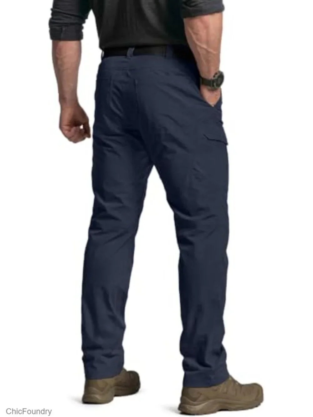 Quick Dry Tactical Pants, Water Resistant, Lightweight Stretch Cargo Work